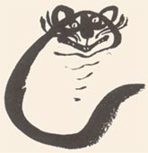 Улыбающийся Чеширский Кот. Рис. М.Митурича к сказке Л.Кэрролла «Приключения Алисы в Стране Чудес»