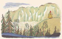 Рис. В.Конашевича к сказке «Привередница» из книги В.Даля «Старик-годовик»