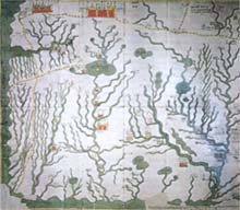Чертеж Сибири 1673 г. из кн. В.Малова «Географические карты»