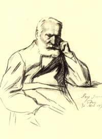 Виктор Гюго. Рис. худож. Л.Фламена. 1872