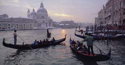 Вид на Большой канал в зимний день. Фотография из книги Д.Реато «Венеция»