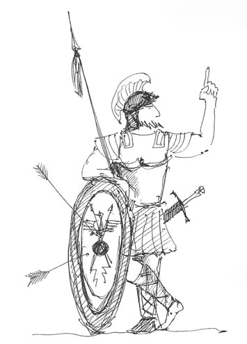 Ил. Д. Сафронычева к книге А. Киселёва «Суровые римские сказки» kiselyov3