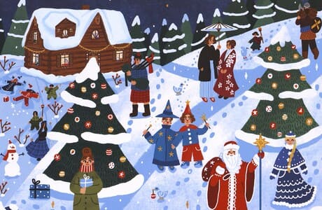 Анна Смолина, Аля Щедрина. Новогодние традиции. Иней и Север спасают Новый год