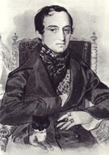 В.Ф.Одоевский. Акварель А.Покровского, 1840-е гг.