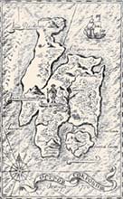 Карта острова Сокровищ. Ил. Г.Брока к роману «Остров сокровищ»
