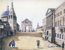 Ф.Я.Алексеев. Вид Тверской улицы. 1810 г.