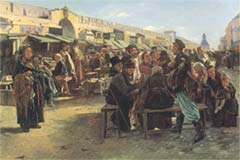В.Маковский. В полдень (этюд для картины «Толкучий рынок в Москве»)