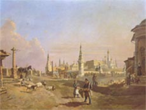 Замоскворечье ранним весенним утром, 1880 г.