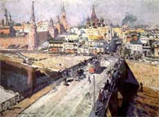 К.А.Коровин. Москворецкий мост. 1914 г.