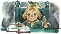 Ил. Л.Владимирского к сказочной повести А.Волкова «Тайна заброшенного замка»