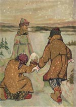 Ил. к нар. сказке «Снегурочка». Изд. Товарищества И.Д. Сытина, 1918 г.