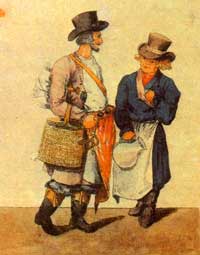 Квасник и сбитенщик. Ил. из книги В.Ковалева и Н.Могильного «Русская кухня»