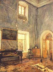 В.А.Серов. «Зал старого дома. Имение Обнинских “Белкино”», 1904 г.