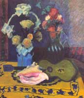 В.В.Лебедев. Бумажные цветы и раковина