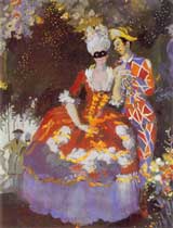 К.А.Сомов. «Бал масок», 1935