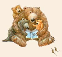 Ил. из книги «The Bears’ ABC Book» by Robin and Jocelin Wild