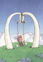 Рис. Н.Воронцова к книге Л.Мальмузи «Неандертальский мальчик в школе и дома»